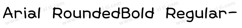 Arial RoundedBold Regular字体转换